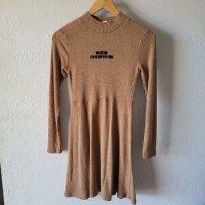 Zara WEEKEND I'M READY FOR YOU Ribbed Dress Size 13-14 years